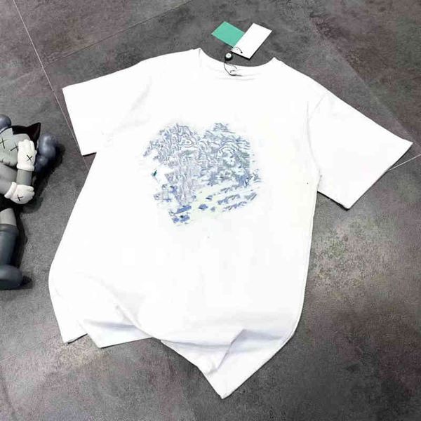 women's t-shirt sprin and summer embroidery tier head couple short sleeve men's women's t-shirt loose bottomed shirt fashion, White
women's t-shirt sprin and summer embroidery tier head couple short sleeve men's women's t-shirt loose bottomed shirt fashion, White