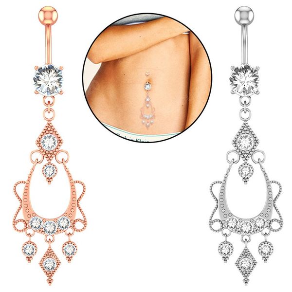 gold silver navel rings body piercing fashion creative zircon pendant belly button ring jewelry for women
gold silver navel rings body piercing fashion creative zircon pendant belly button ring jewelry for women