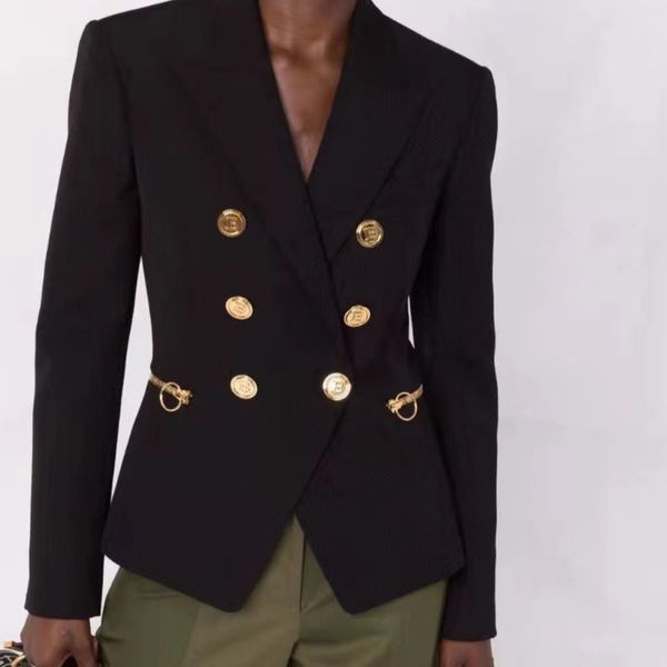 b210 womens suits & blazers tide brand high-quality retro fashion designer fashionable zipper pocket coat series suit jacket lion double-bre, White;black
b210 womens suits & blazers tide brand high-quality retro fashion designer fashionable zipper pocket coat series suit jacket lion double-bre, White;black