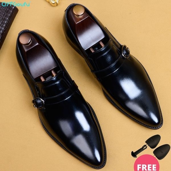 qyfcioufu new men genuine leather shoes pointed toe man flat classic men dress shoes buckle italian formal oxford us 11.5 y200420, Black
qyfcioufu new men genuine leather shoes pointed toe man flat classic men dress shoes buckle italian formal oxford us 11.5 y200420, Black