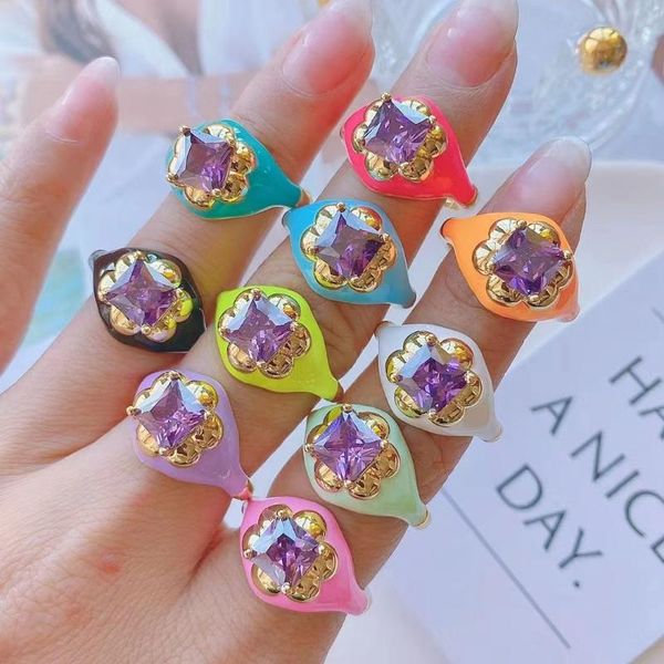 cluster rings 8pcs european trendy brass adjustable gold plated rainbow enamel with purple crystal stone for women, Golden;silver
cluster rings 8pcs european trendy brass adjustable gold plated rainbow enamel with purple crystal stone for women, Golden;silver