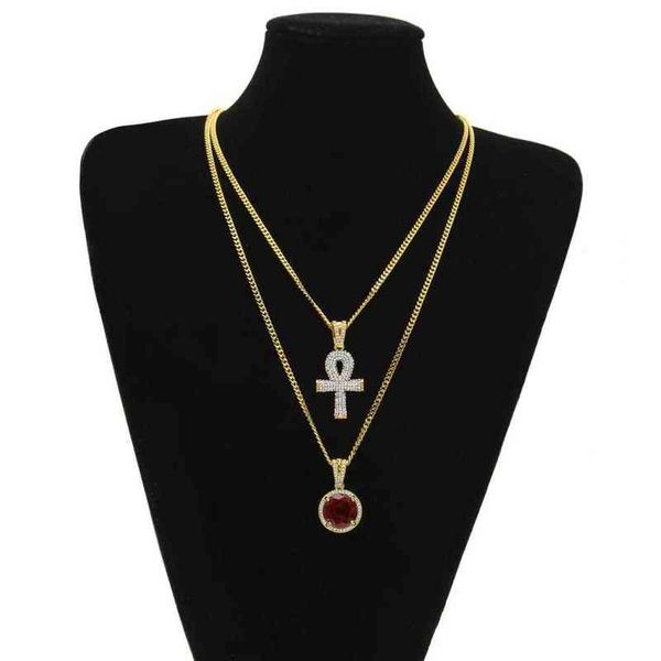 large egyptian ankh key pendant necklaces sets round ruby sapphire with rhinestones cross charms cuban link chains for mens hip ho263j, Silver
large egyptian ankh key pendant necklaces sets round ruby sapphire with rhinestones cross charms cuban link chains for mens hip ho263j, Silver