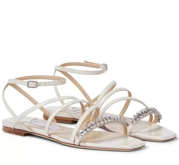 perfect summer design maesie sandals flats women's crystal leaf strappy elegant ladies sandalias golden black white party wedding dress
perfect summer design maesie sandals flats women's crystal leaf strappy elegant ladies sandalias golden black white party wedding dress