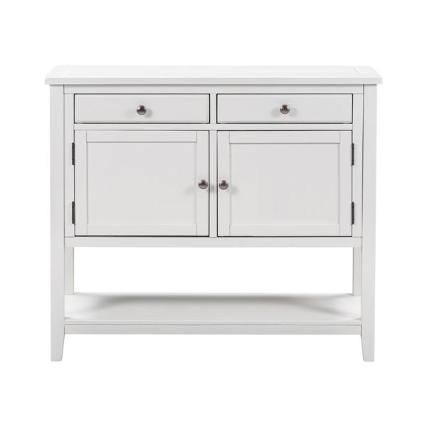 39'' modern console table sofa table for living room with 2 drawers 2 cabinets and 1 shelf
39'' modern console table sofa table for living room with 2 drawers 2 cabinets and 1 shelf