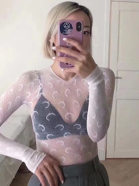 women mesh crescent t-shirt long sleeve skinny see through fashion moon female slim o-neck tees lady y2k clothes, White
women mesh crescent t-shirt long sleeve skinny see through fashion moon female slim o-neck tees lady y2k clothes, White