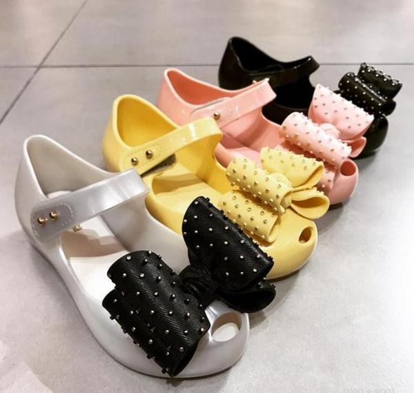 mini melissa girls sandals plastic rubber slippers bird's nest kids child jelly candy color shoes sandal bowtie with rivets breathable, Black
mini melissa girls sandals plastic rubber slippers bird's nest kids child jelly candy color shoes sandal bowtie with rivets breathable, Black