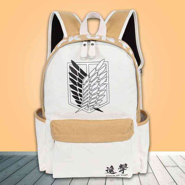 2019 anime backpack attack on titan canvas lapbackpack school bags for teenagers vintage mochila rucksack travel daypack aa220316
2019 anime backpack attack on titan canvas lapbackpack school bags for teenagers vintage mochila rucksack travel daypack aa220316
