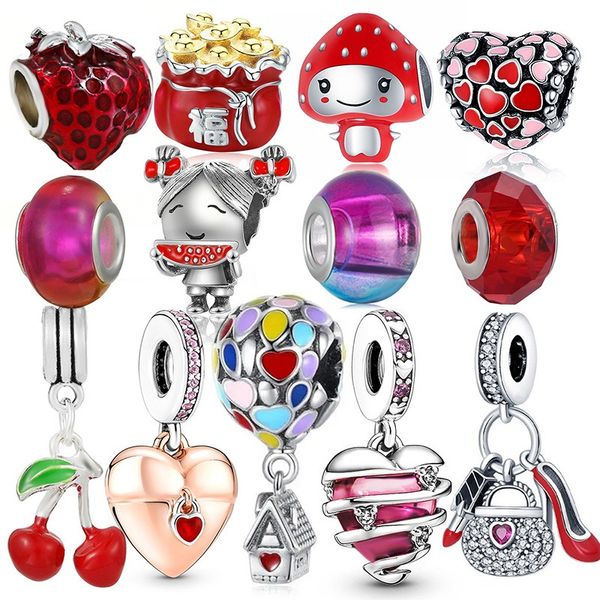 fashion 20pcs strawberry mushroom cherry forture bag lipstick cosmetic bag dangle charm sterling silver european charms bead fit pandora bra, Black
fashion 20pcs strawberry mushroom cherry forture bag lipstick cosmetic bag dangle charm sterling silver european charms bead fit pandora bra, Black