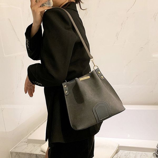 c1 women bags simple pu frosted handbag single shoulder bag with versatile bucket bag 4 colors 19*22*21*13cm bb87
c1 women bags simple pu frosted handbag single shoulder bag with versatile bucket bag 4 colors 19*22*21*13cm bb87