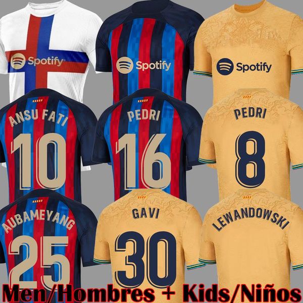 22 23 camisetas de football memphis kessie pedri barcelona soccer jersey adama ferran 21 22 23 ansu fati 2022 2023 f. de jong dest kit shirt, Black;yellow
22 23 camisetas de football memphis kessie pedri barcelona soccer jersey adama ferran 21 22 23 ansu fati 2022 2023 f. de jong dest kit shirt, Black;yellow
