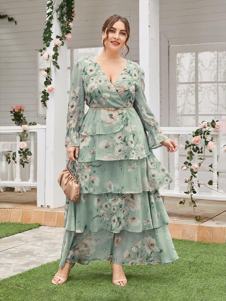 women large plus size maxi dresses casual elegant party evening spring long sleeve floral oversize festival clothing, Black;gray
women large plus size maxi dresses casual elegant party evening spring long sleeve floral oversize festival clothing, Black;gray