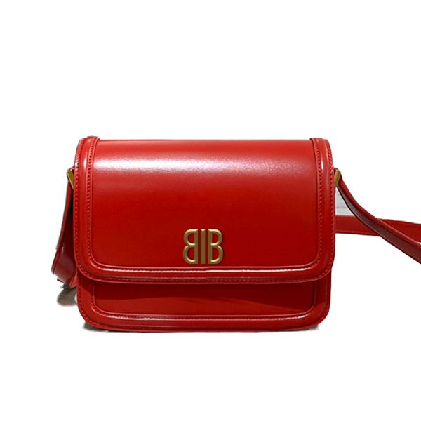 designer bag chain crossbody red fashion leather handbags female 19cm