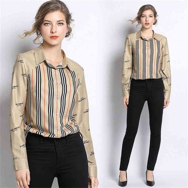 new spring summer fall runway vintage striped print collar long sleeve ol turn-down neck womens party casual shirts blouse 210412, White
new spring summer fall runway vintage striped print collar long sleeve ol turn-down neck womens party casual shirts blouse 210412, White
