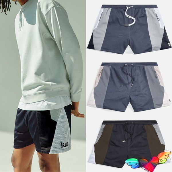 t-shirt short sleeve 2022 patchwork colour kith shorts men women zipper pockets mesh breathable breeches, Black;white
t-shirt short sleeve 2022 patchwork colour kith shorts men women zipper pockets mesh breathable breeches, Black;white