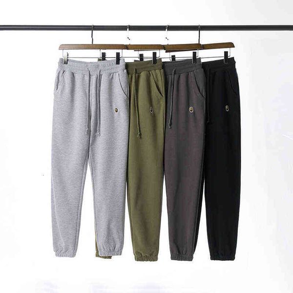 fashion autumn brand leggings men's youth large loose street trend pants, Black