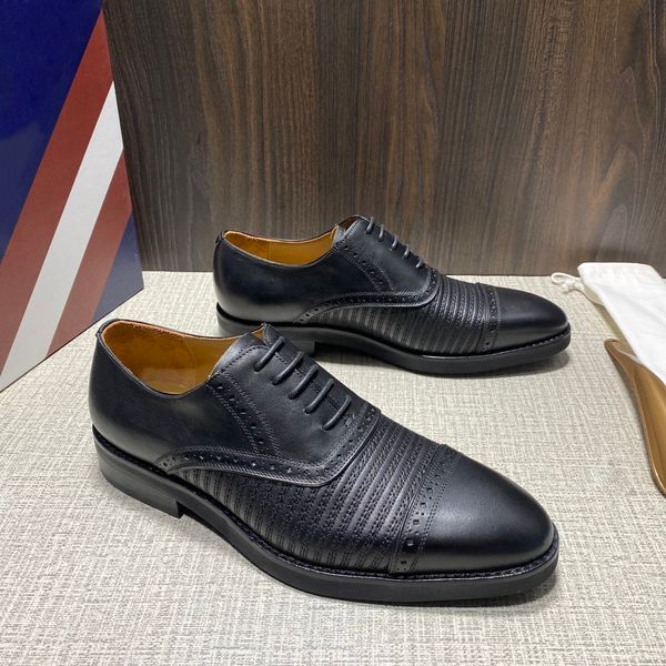 men's business casual shoes luxury designer brand real cowhide soft comfortable dust bag wtih box are size39-44, Black
men's business casual shoes luxury designer brand real cowhide soft comfortable dust bag wtih box are size39-44, Black