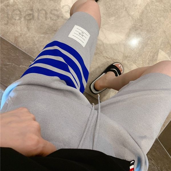 men's pants designer 2022 summer tb fashion brand shorts knitted ice hemp women's lovers' four bar casual sports five point g, Black
men's pants designer 2022 summer tb fashion brand shorts knitted ice hemp women's lovers' four bar casual sports five point g, Black