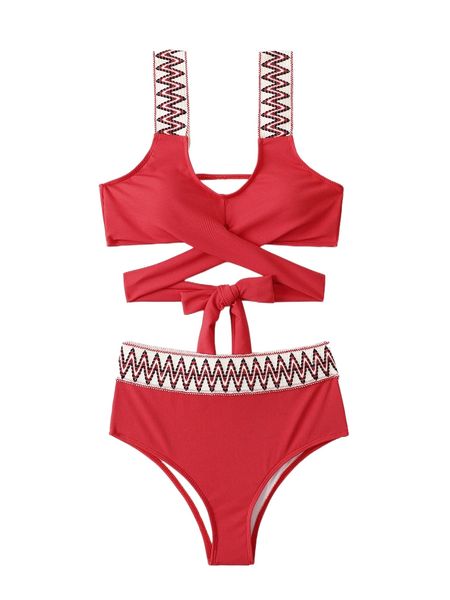 chevron tape rib high waisted bikini swimsuit k9gm#, White;black
chevron tape rib high waisted bikini swimsuit k9gm#, White;black