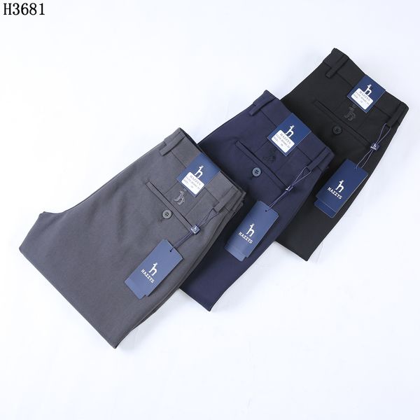 latest style men's casual pants, Black