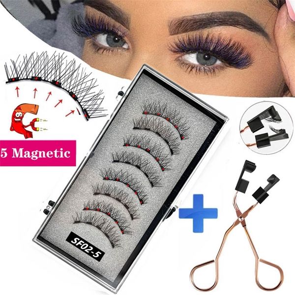 2 pairs 8 pieces 5 magnet 3d mink false eyelashes natural soft magnetic eyelash makeup tool 220621
2 pairs 8 pieces 5 magnet 3d mink false eyelashes natural soft magnetic eyelash makeup tool 220621