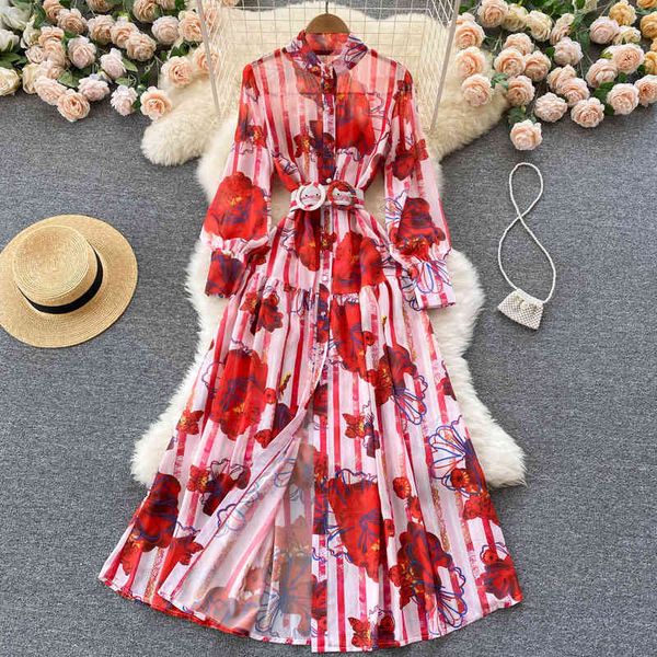 casual dresses celebrity temperament stand collar bubble sleeve elegant big swing shirt long skirt lace up thin super fairy floral dress ary, Black;gray
casual dresses celebrity temperament stand collar bubble sleeve elegant big swing shirt long skirt lace up thin super fairy floral dress ary, Black;gray