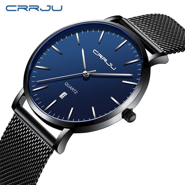relogio masculino2019 crrju fashion men's watch luxury brand business blue quartz watch men's casual waterproof cool watch t200409, Slivery;brown
relogio masculino2019 crrju fashion men's watch luxury brand business blue quartz watch men's casual waterproof cool watch t200409, Slivery;brown