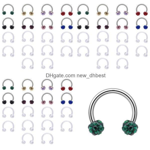 navel bell button rings body jewelry piercing dh beidien stainless steel transparent nose 18pcs combination set puncture ring jlldym, Silver
navel bell button rings body jewelry piercing dh beidien stainless steel transparent nose 18pcs combination set puncture ring jlldym, Silver