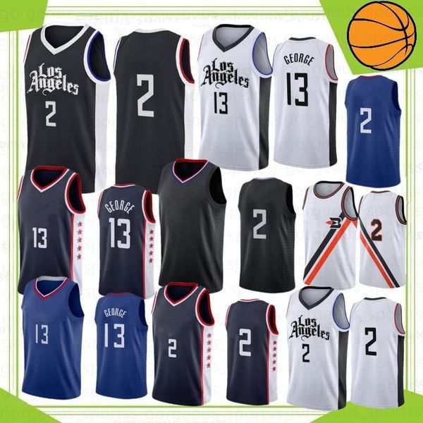 kawhi 2leonard men's ncaa college paul 13 george basketball jerseys stitched jerseys 2021 new, Black