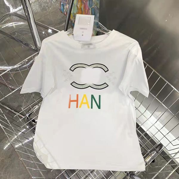 designer 2022 european summer new short sleeve t-shirt women's fashion trend round neck loose letter small fragrance 2002 luxury, White
designer 2022 european summer new short sleeve t-shirt women's fashion trend round neck loose letter small fragrance 2002 luxury, White