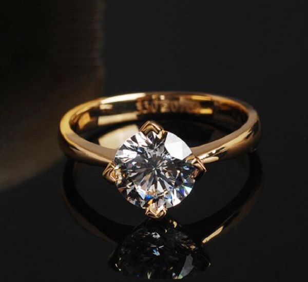 18k white color yellow rose wedding gold heart-shaped classic four claw 1 carat diamond wedding ring female, Slivery;golden
18k white color yellow rose wedding gold heart-shaped classic four claw 1 carat diamond wedding ring female, Slivery;golden