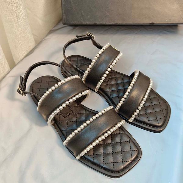 pearl metal flat sandals for woman platform slippers heels 2cm classic summers designer luxury slides beach shoes womens flip flops loafers, Black
pearl metal flat sandals for woman platform slippers heels 2cm classic summers designer luxury slides beach shoes womens flip flops loafers, Black