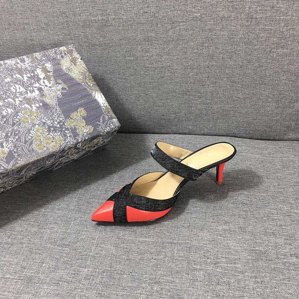 classic high heeled sandals leather summer women fine heels shoes fashion letter cloth lady wedding pointed shoes size35-42 with box, Black
classic high heeled sandals leather summer women fine heels shoes fashion letter cloth lady wedding pointed shoes size35-42 with box, Black