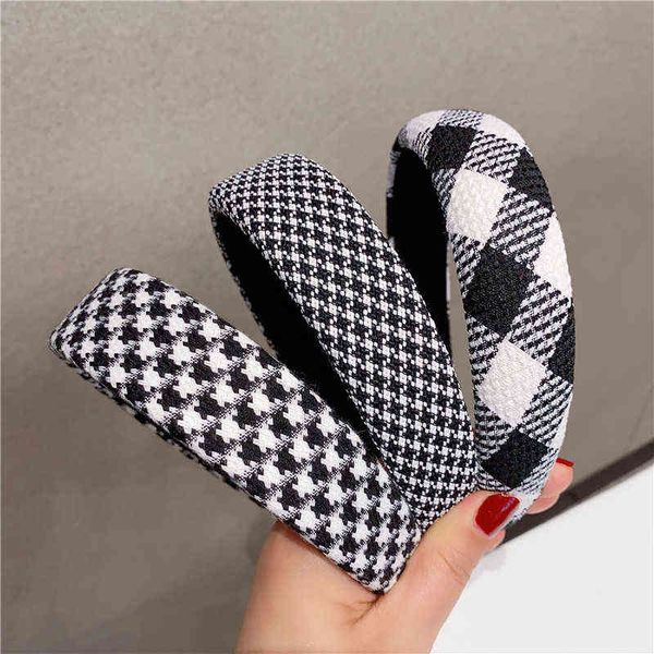 new trendy plaid thick headbands hairbands classic black white houndstooth leopard lattice grids headband hair hoops head bezel aa220323, Pink
new trendy plaid thick headbands hairbands classic black white houndstooth leopard lattice grids headband hair hoops head bezel aa220323, Pink