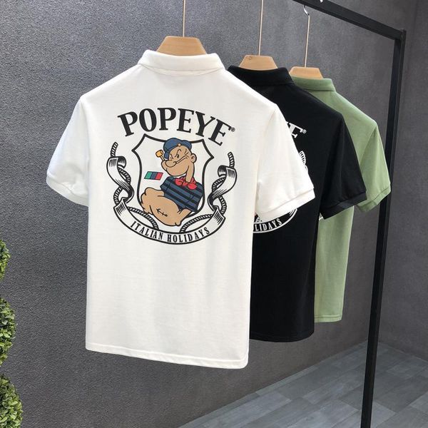 cartoon printed polo shirt mens t shirt fashion brand youth 2021 summer men's short sleeve, White;black
cartoon printed polo shirt mens t shirt fashion brand youth 2021 summer men's short sleeve, White;black