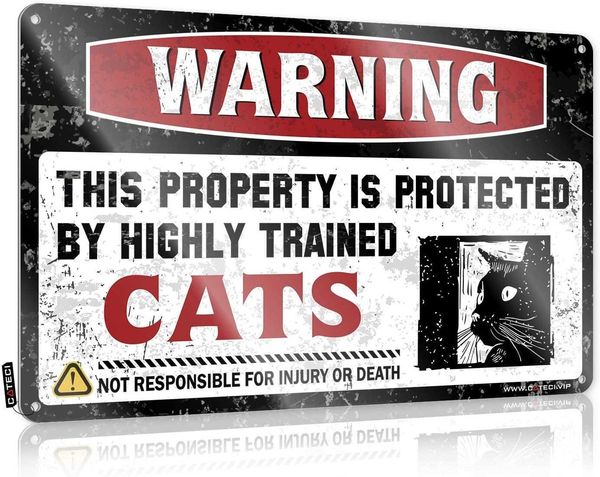outdoor signs for businesses warning this property is protected by a highly trained cat tin sign beware halloween decorations outdoor signs 
outdoor signs for businesses warning this property is protected by a highly trained cat tin sign beware halloween decorations outdoor signs
