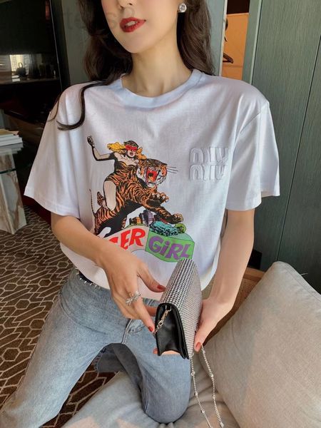 women's t-shirt designer 22 spring and summer new minority loose fashion cartoon character printing age reducing thin short sleeved t-s, White
women's t-shirt designer 22 spring and summer new minority loose fashion cartoon character printing age reducing thin short sleeved t-s, White