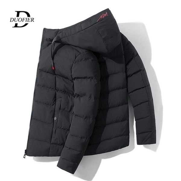 men winter hooded jacket cotton padded coat korean casual mens autumn winter down parkas jacket fashion warm outerwear 201128, Black
men winter hooded jacket cotton padded coat korean casual mens autumn winter down parkas jacket fashion warm outerwear 201128, Black