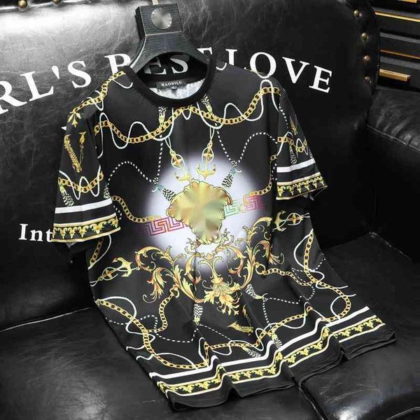 men's fashion designer t-shirt summer new men's high-end medusa personalized printed short sleeve light luxury large half, White;black
men's fashion designer t-shirt summer new men's high-end medusa personalized printed short sleeve light luxury large half, White;black