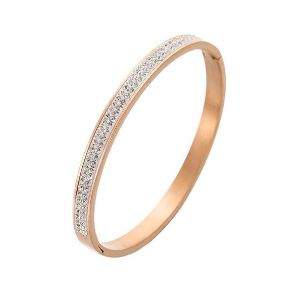 bracelet women's simple stainless steel full diamond bracelet does not fade, Golden;silver
bracelet women's simple stainless steel full diamond bracelet does not fade, Golden;silver