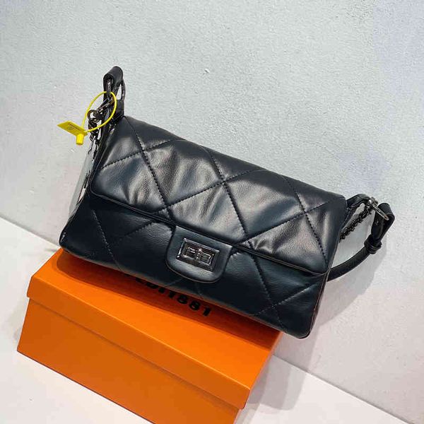 leather fashion bag women's new small fragrance lingge chain versatile sheep single shoulder msenger bag designer bags