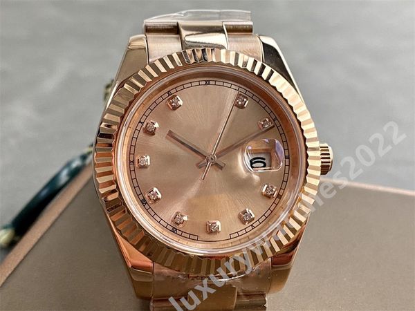 mens automatic mechanical watches mp factory rose gold 41mm full stainless steel luminous asia 2813 movement couples style classic wristwatc, Slivery;brown
mens automatic mechanical watches mp factory rose gold 41mm full stainless steel luminous asia 2813 movement couples style classic wristwatc, Slivery;brown