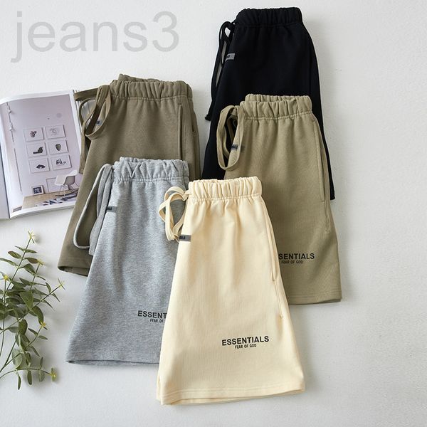 women's shorts designer chao brand fog double thread essentials american high street loose reflective press printed ess shorts 3rki, White;black
women's shorts designer chao brand fog double thread essentials american high street loose reflective press printed ess shorts 3rki, White;black