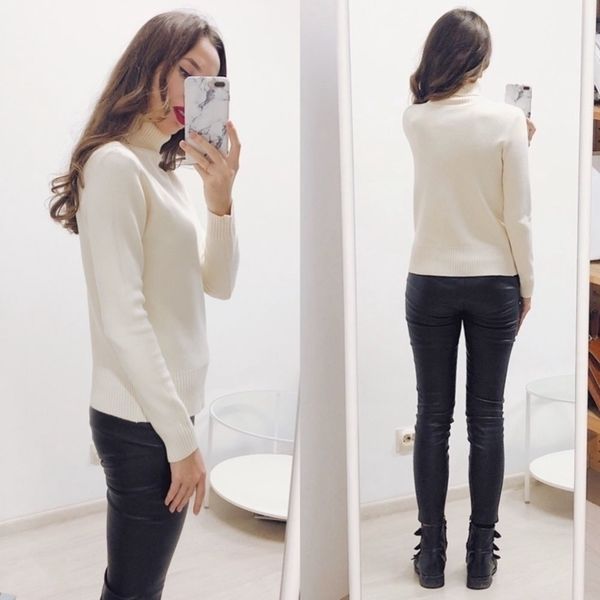 gigogou basic women pullover and sweaters autumn winter thick warm jumper turtleneck knitted sweater pull femme hiver y200720, White;black
gigogou basic women pullover and sweaters autumn winter thick warm jumper turtleneck knitted sweater pull femme hiver y200720, White;black