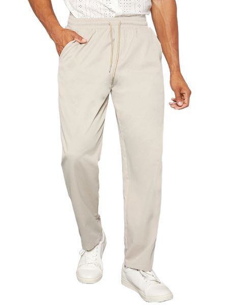 men drawstring waist slant pocket pants m0y0#, Black
men drawstring waist slant pocket pants m0y0#, Black