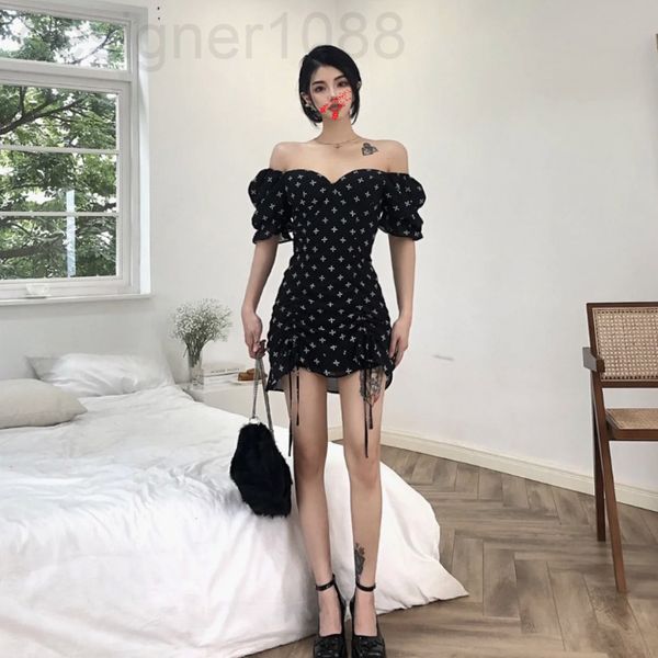 casual dresses designer smfk huahaoyueyuan holiday short skirt cross print small bubble sleeve dress x8fc, Black;gray
casual dresses designer smfk huahaoyueyuan holiday short skirt cross print small bubble sleeve dress x8fc, Black;gray