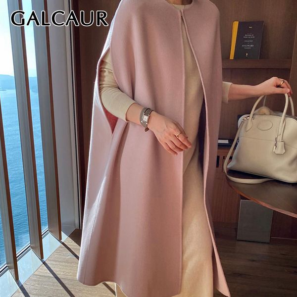 galcaur oversized tweed coat for women o neck sleeveless patchwork loose vintage pink coats female fashion autumn clothing 201031, Black;white
galcaur oversized tweed coat for women o neck sleeveless patchwork loose vintage pink coats female fashion autumn clothing 201031, Black;white