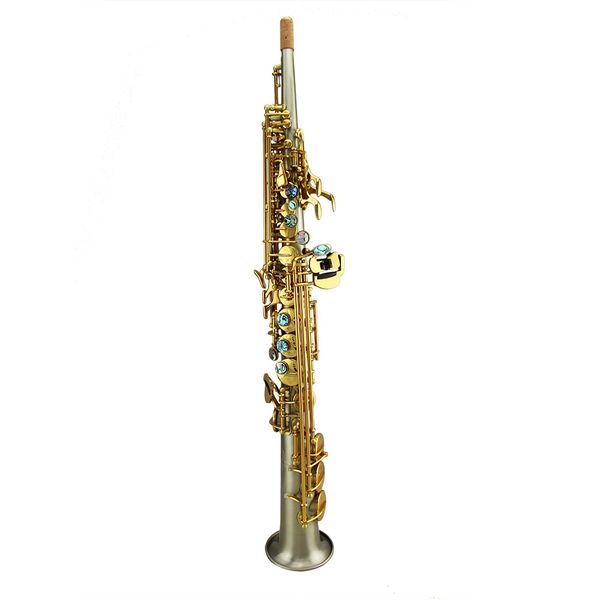 saxophone high grade one piece straight white copper body gold lacquer keys soprano saxophone
saxophone high grade one piece straight white copper body gold lacquer keys soprano saxophone