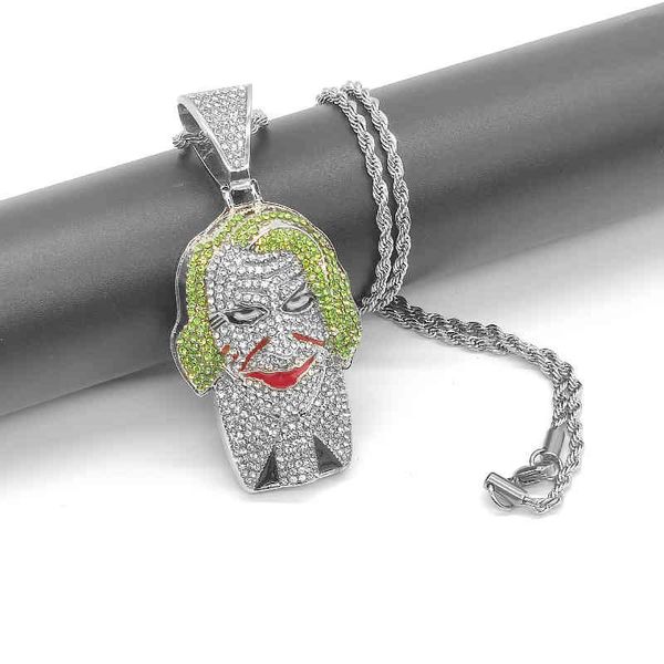 halloween batman dark knight heath ledger clown cos red mouth green hair suit pendant necklace, Silver
halloween batman dark knight heath ledger clown cos red mouth green hair suit pendant necklace, Silver