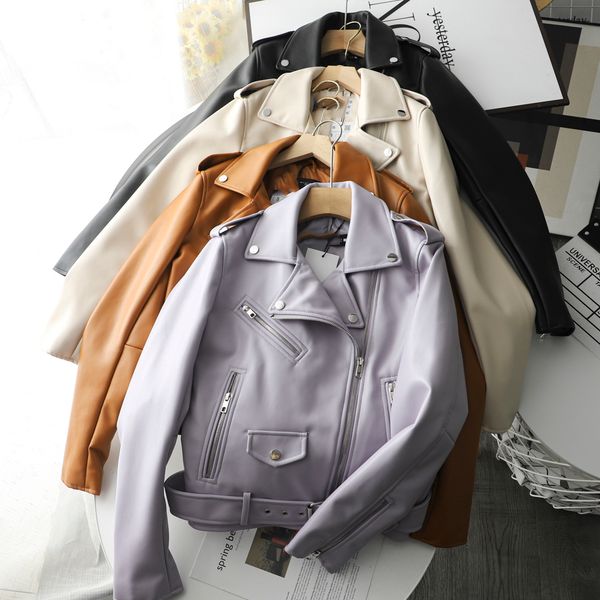 spring autumn women zippers v-neck faux leather jacket minimalist neutral style brown motorcycle jacket pu streetwear 2022, Black;brown
spring autumn women zippers v-neck faux leather jacket minimalist neutral style brown motorcycle jacket pu streetwear 2022, Black;brown