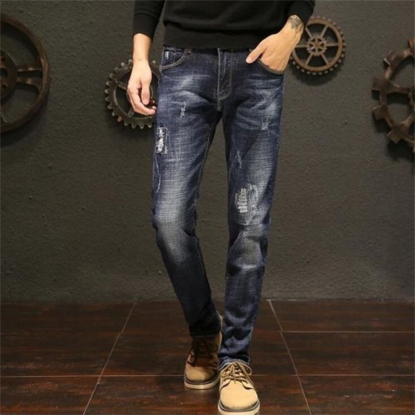 s long length stylish jeans for men male pants lj201029, Blue 
s long length stylish jeans for men male pants lj201029, Blue